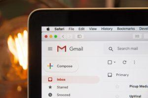 A picture of a Gmail account, the place where your business will get Google Alerts for your online reputation