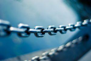 Chain link fence to represent putting links in a webpage
