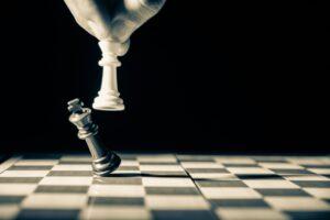 A picture of two chess pieces
