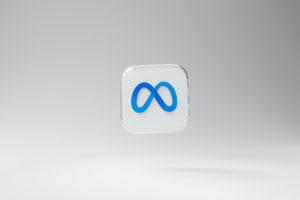 A picture of Meta’s logo for their company.