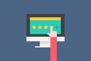 customer leaving a review